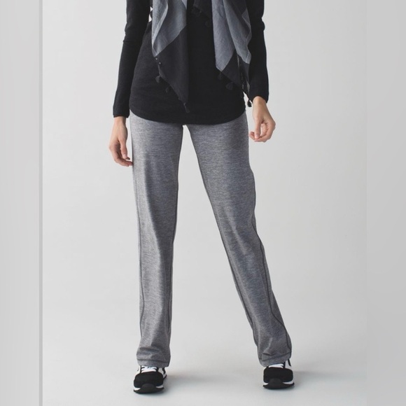 lululemon athletica Pants - Lululemon Relaxed Fit Pant | Heathered Slate | Size 6